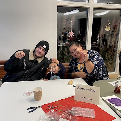 Gestaltete Bastelei im Bastelstübchen (Privataufnahme)