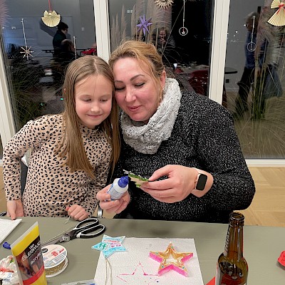 Bastelei im Bastelstübchen (Privataufnahme)